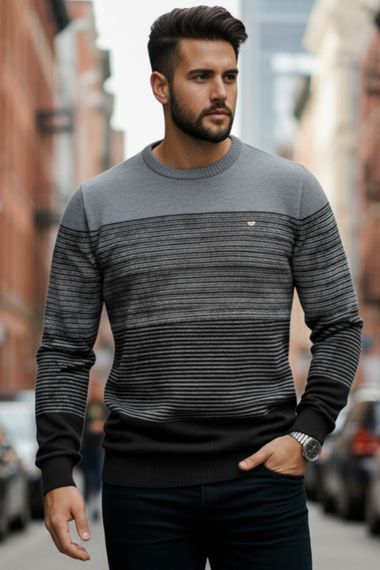 Sweter | Piotr – Jasnoszary i Ciemnoszary